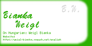 bianka weigl business card